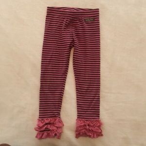 Matilda Jane Size 4 stripped leggings